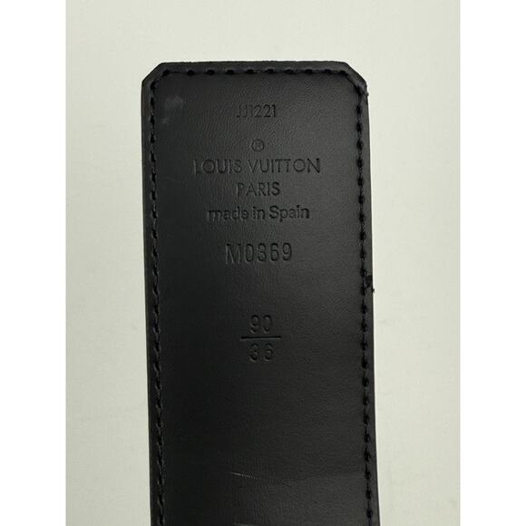 Louis Vuitton Calfskin Monogram LV Initiales Reversible Belt – Brown/Black 90/36 - Picture 2 of 7